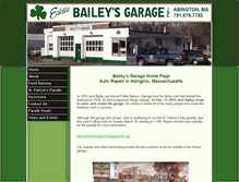 Tablet Screenshot of eddiebaileysgarage.com